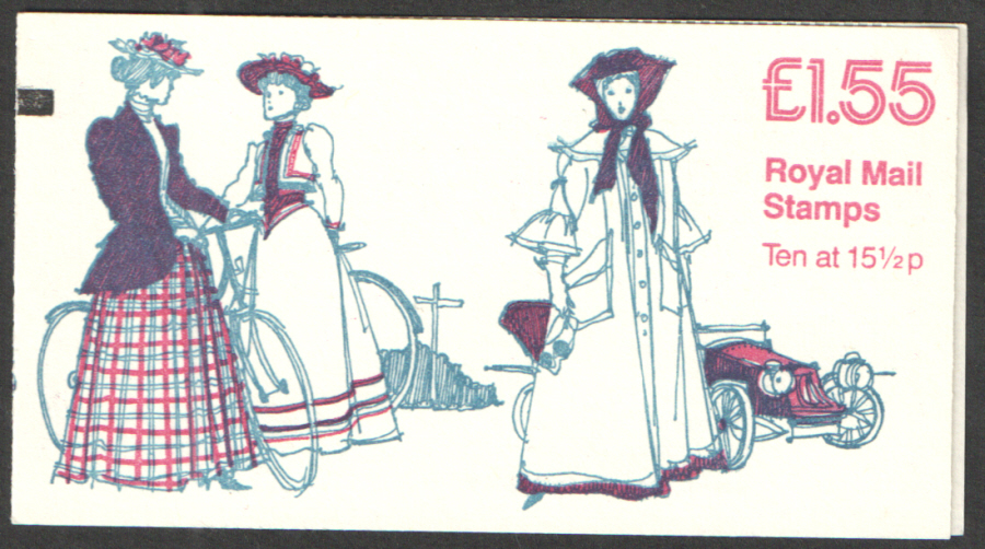 (image for) FR4B / DB8(21)A + BMB Cyl B7 PCP1 £1.55 Women's Costumes No.6 Right Margin Folded Booklet. Trimmed at base.